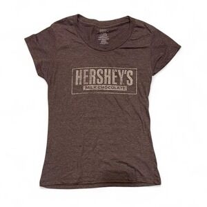 TNT Hershey's Milk Chocolate T-Shirt Women XL Brown Excellent Graphic Tee